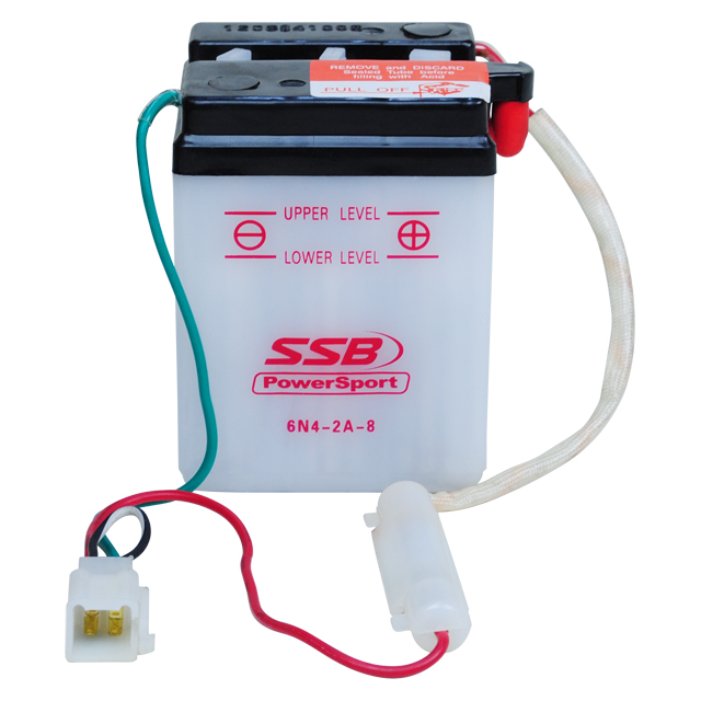 6N4-2A-8 SSB Powersport Flooded Motorcycle Battery - Superstart Batteries