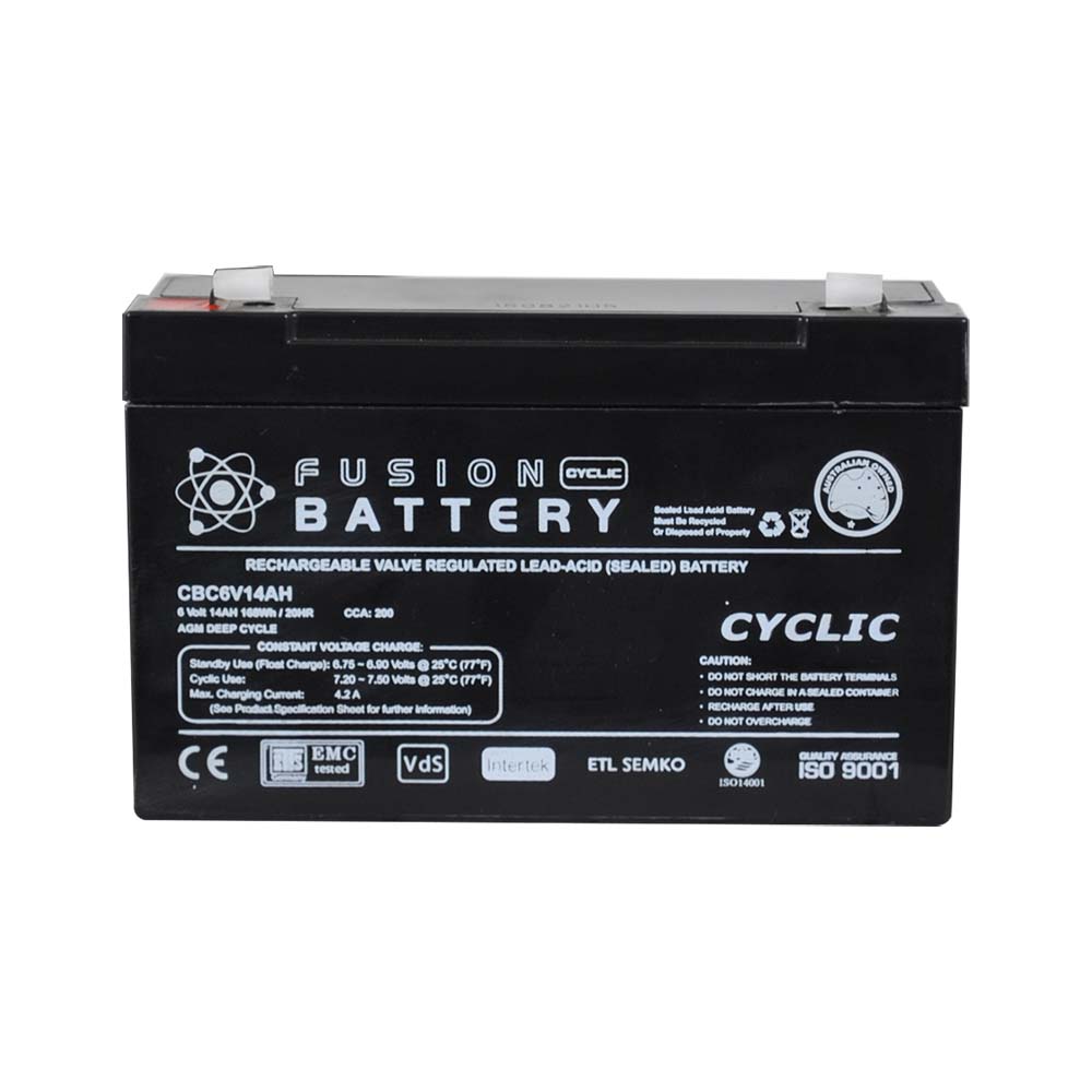 CBC6V14AH Fusion AGM 6V Deep Cycle Battery - Superstart Batteries